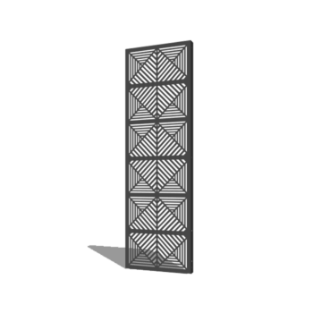 Porszórt acél panel vonalak összetétel 1 60 x 6 x 190 cm