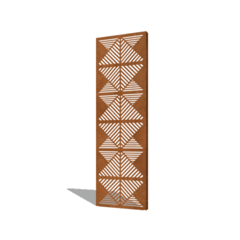 Corten acél panel vonalak összetétel 2 60 x 6 x 190 cm