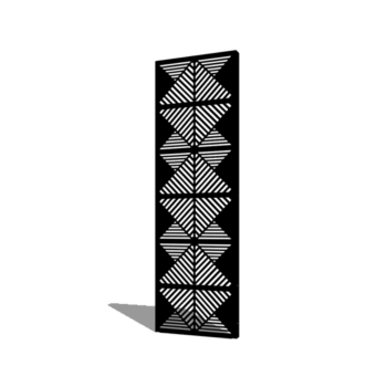 Porszórt acél panel vonalak összetétel 2 60 x 6 x 190 cm