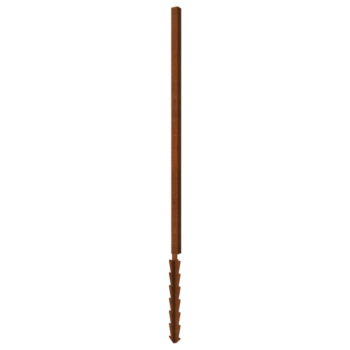 Corten acél állvány földelőcsap 190 x 6 x 6 cm-es sarok