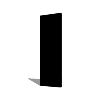 Porszórt acél panel alap 60 x 6 x 190 cm