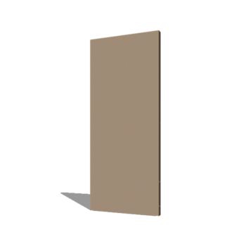 Porszórt acél panel alap 80 x 6 x 190 cm