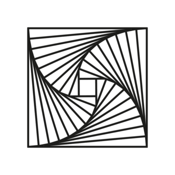 Fém fali dekoráció Geometriai formák 3.0
