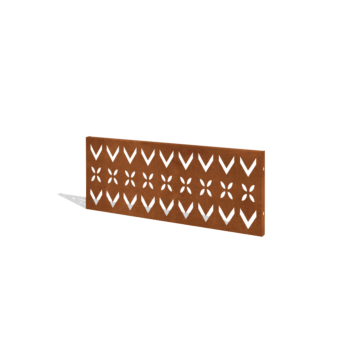 Corten acél kerti kerítés H panelhez V 120 x 47,5 cm