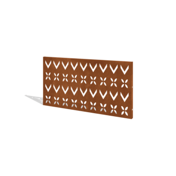 Corten acél kerti kerítés H panelhez V 120 x 63,3 cm