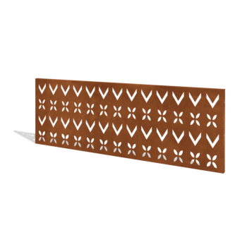 Corten acél kerti kerítés H panelhez V 180 x 63,3 cm