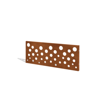 Corten acél kerti kerítés H panelhez B 120 x 47,5 cm