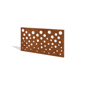 Corten acél kerti kerítés H panelhez B 120 x 63,3 cm