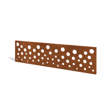 Corten acél kerti kerítés H panelhez B 180 x 47,5 cm