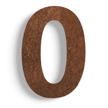 Corten acél házszám 0 - 30 cm