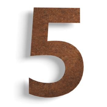 Corten acél házszám 5 - 30 cm