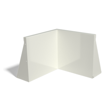 Porszórt acél támfal belső sarok 50 x 50 cm (magasság 50 cm)