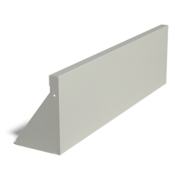 Porszórt acél támfal egyenes 100 cm (magasság 30 cm)