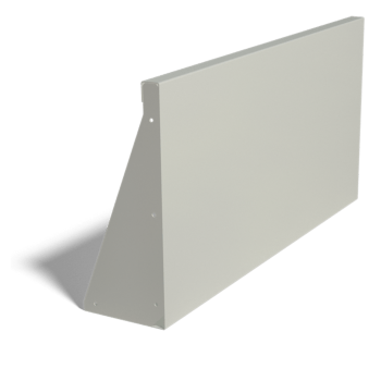 Porszórt acél támfal egyenes 100 cm (magasság 50 cm)