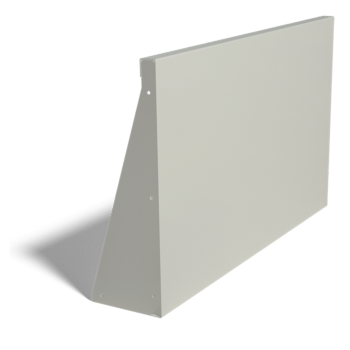 Porszórt acél támfal egyenes 100 cm (magasság 60 cm)