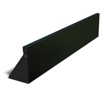 Porszórt acél támfal egyenes 150 cm (magasság 30 cm)