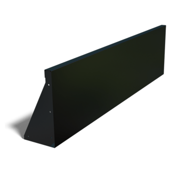 Porszórt acél támfal egyenes 150 cm (magasság 40 cm)
