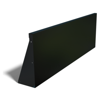 Porszórt acél támfal egyenes 150 cm (magasság 50 cm)