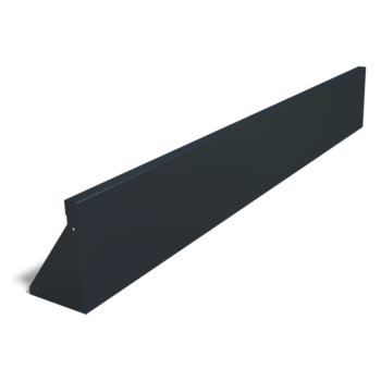 Porszórt acél támfal egyenes 200 cm (magasság 30 cm)