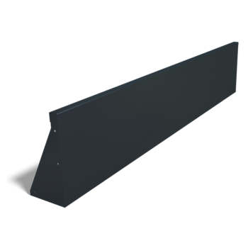 Porszórt acél támfal egyenes 200 cm (magasság 40 cm)