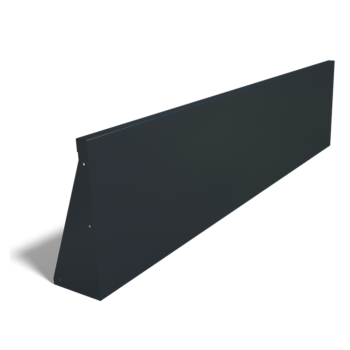 Porszórt acél támfal egyenes 200 cm (magasság 50 cm)