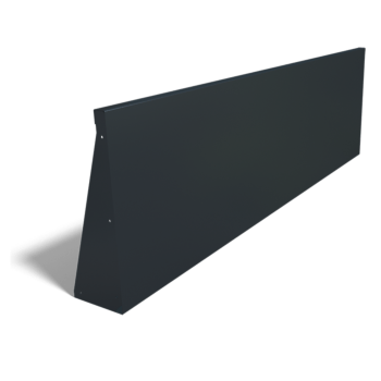 Porszórt acél támfal egyenes 200 cm (magasság 60 cm)
