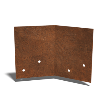 Csatlakozólemez corten acél 45º réteg 12 - 15 cm