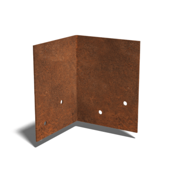 Csatlakozólemez corten acél 90º-os réteg 12 - 15 cm