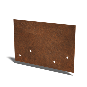 csatlakozólemez egyenes Corten acél réteg 12 - 15 cm