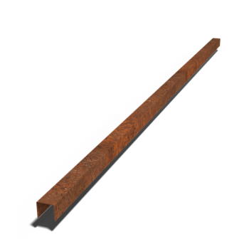 Corten acél fedőprofil 5 x 6 x 5 cm (hossza 240 cm)