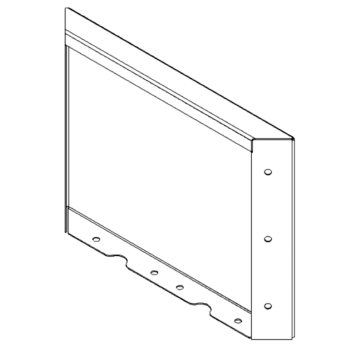 Porszórt acél panel 30 x 40 cm
