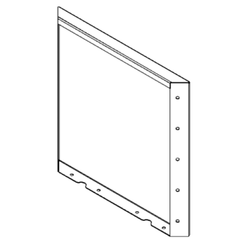 Corten acél panel 50 x 50 cm