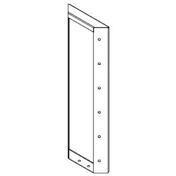 Corten acél panel 60 x 20 cm