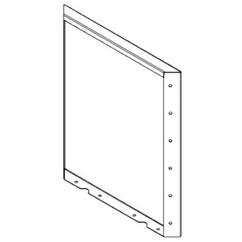 Corten acél panel 60 x 50 cm