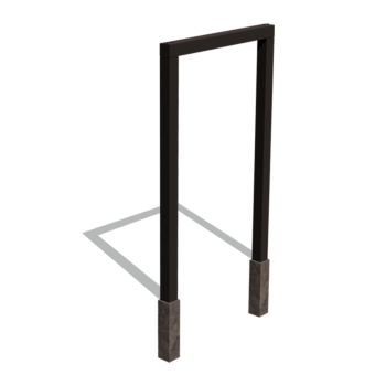 Porszórt acél pergola egyenes 150 cm