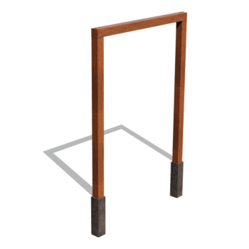 Corten acél pergola egyenes 200 cm