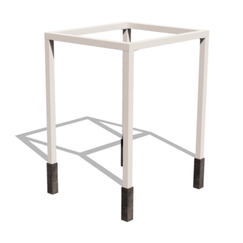 Porszórt acél pergola beállítás négyzet 224 x 200 cm