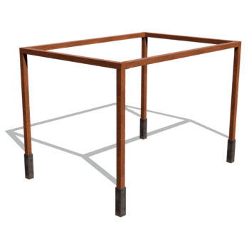 Corten acél pergola beállítás négyzet 424 x 300 cm
