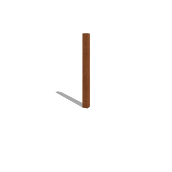 Kerítésoszlop corten acél 150 cm