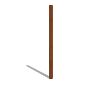 Kerítésoszlop corten acél 200 cm