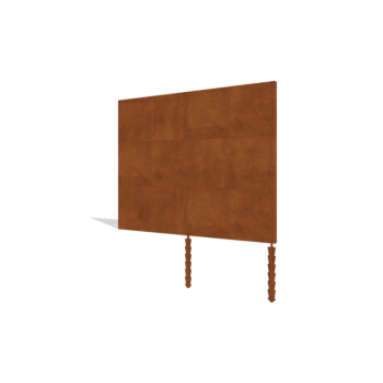 Corten acél kerti kerítés H3 készlet 252 cm