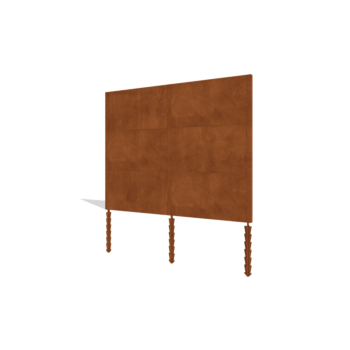 Corten acél kerti kerítés H3 teljes készlet 258 cm