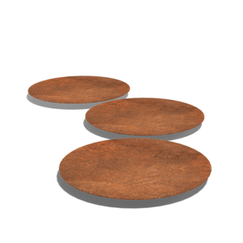 Corten acél lépőkő Kerek 50
