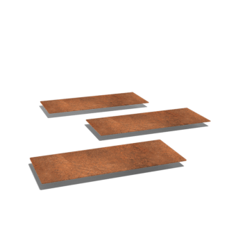 Corten acél lépőkő Téglalap 60 x 25 cm