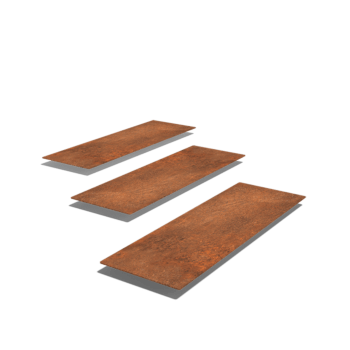 Corten acél lépőkő Téglalap 75 x 25 cm