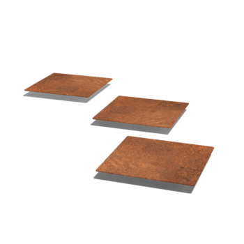 Corten acél lépőkő Négyzet 30 x 30 cm