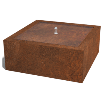 Corten acél szökőkút 100 x 100 x 40 cm