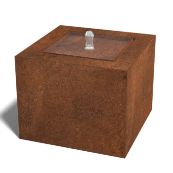 Corten acél szökőkút 50 x 50 x 40 cm