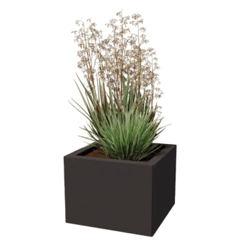 Acél virágláda - Négyzet - 40 x 40 cm