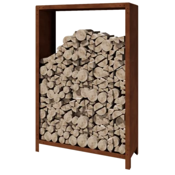 Corten acél fatároló - Indiana - 120 x 40 x 180 cm